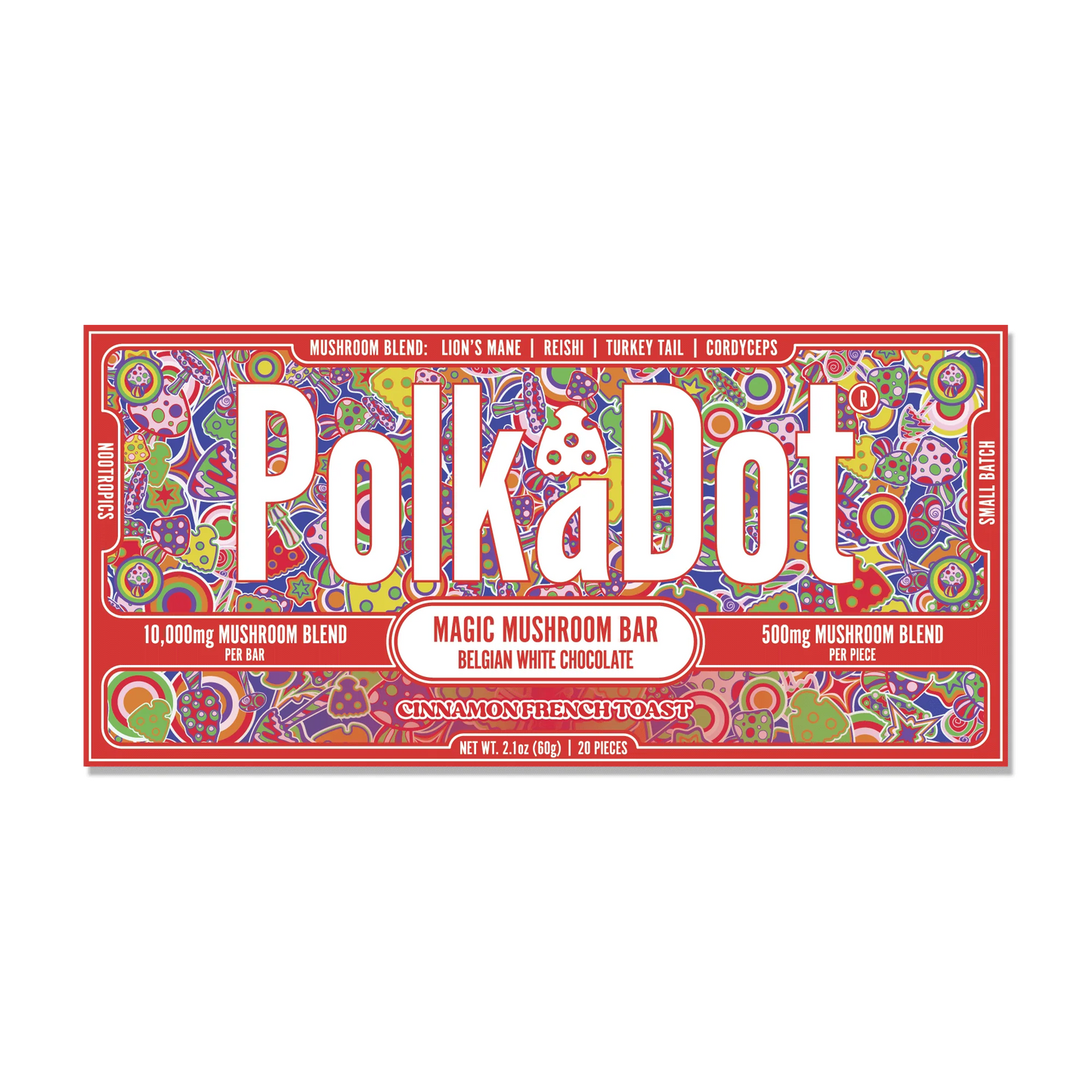 Polkadot Mushroom Chocolate Bar