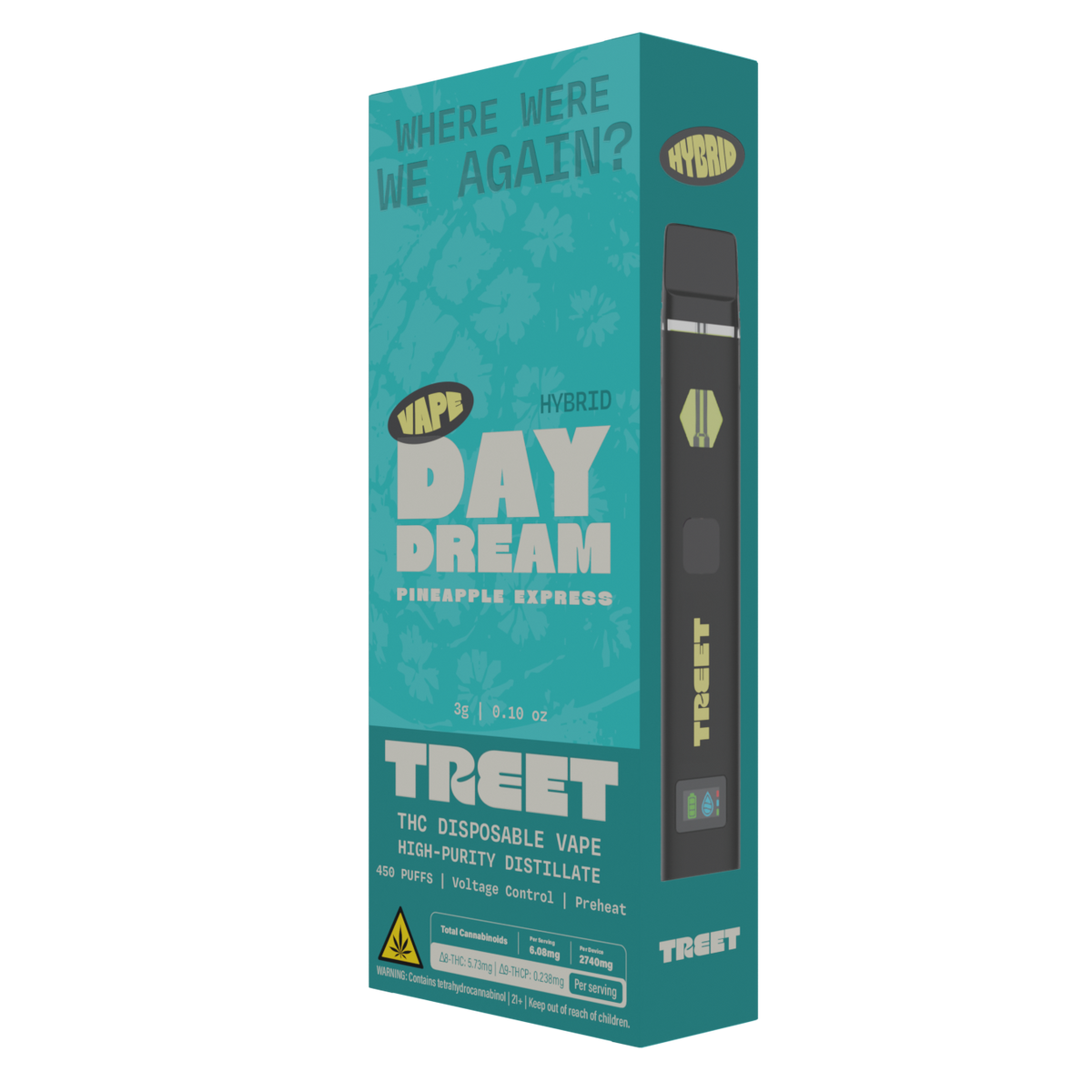 Treet THC Disposable Vape 3G