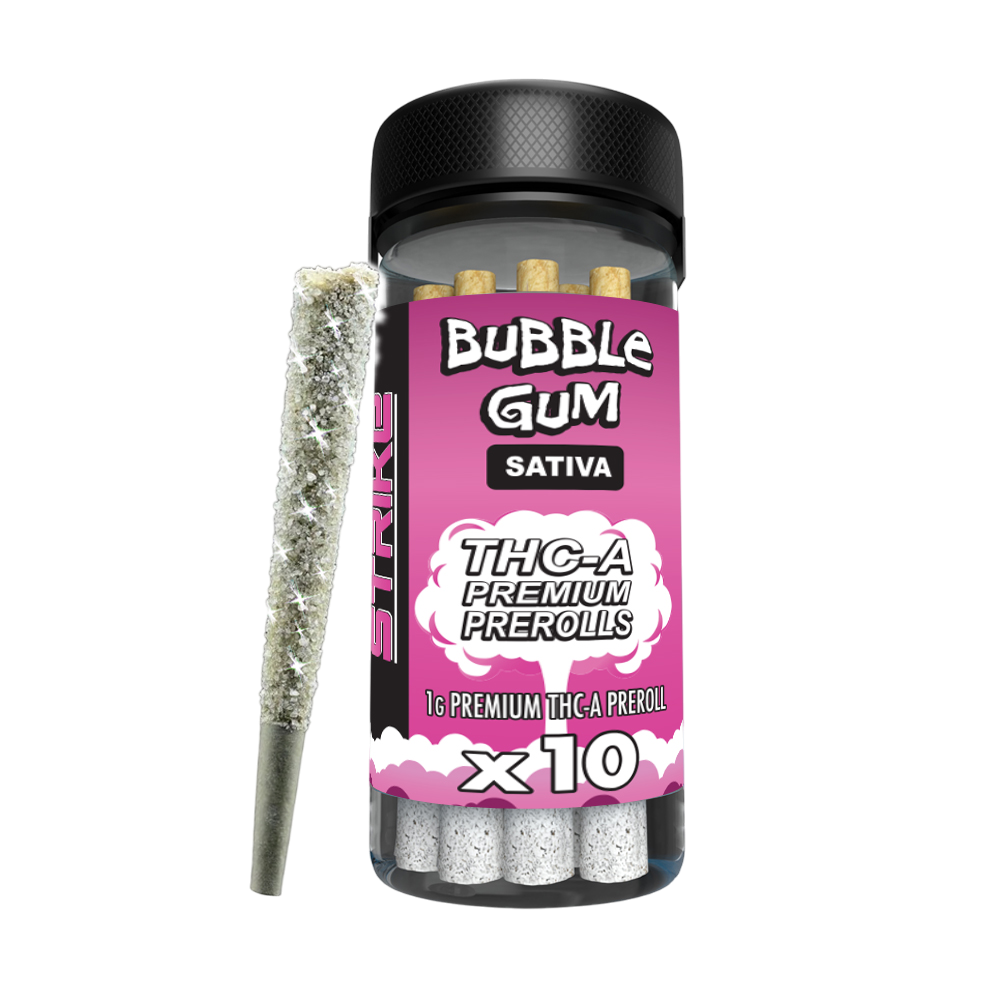 STRIKE 1G PRE ROLL SATIVA BUBBLE GUM