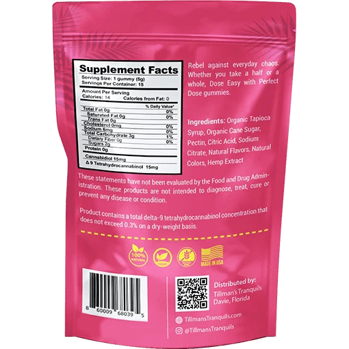 TillMans Gummies - 20ct - Perfect Dose (Strawberry Lemonade)