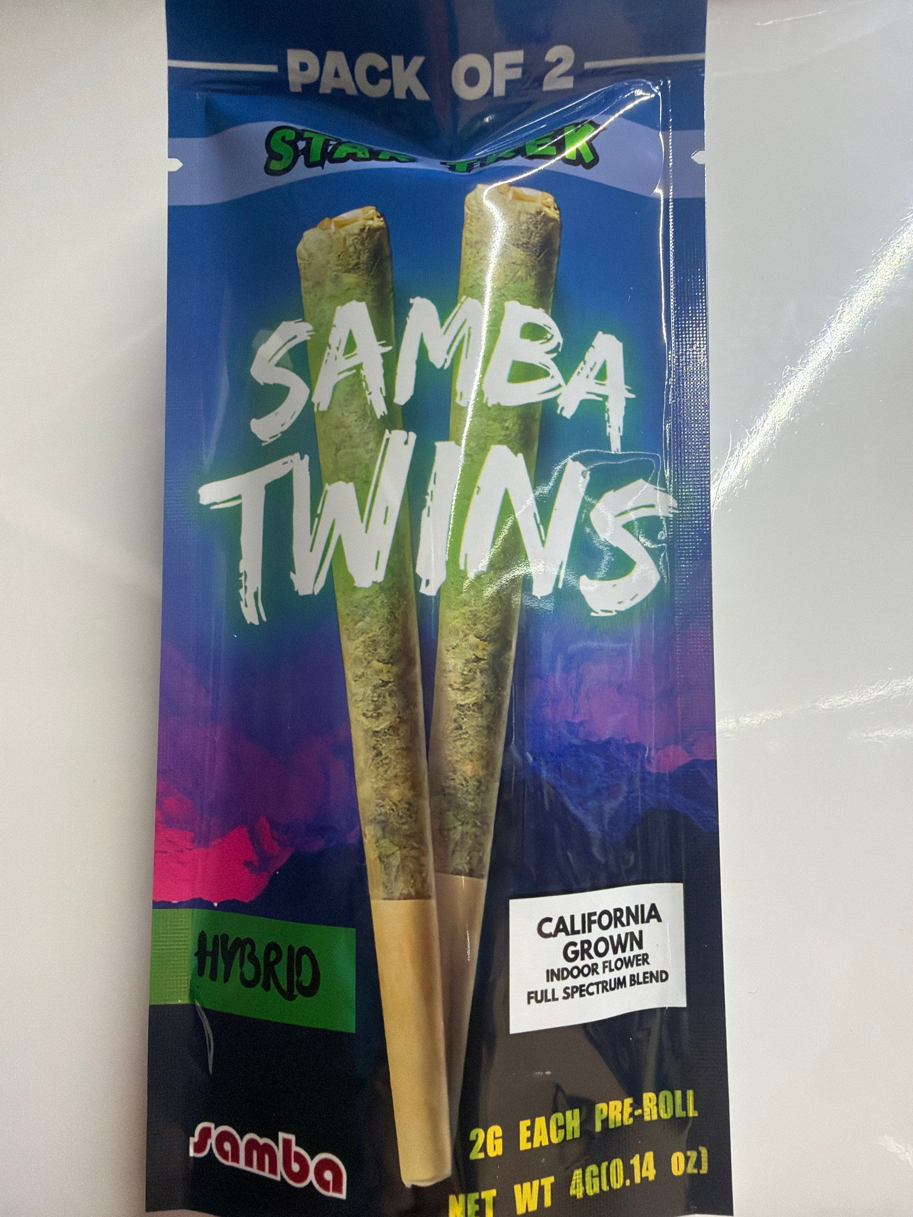 Samba Twins 2G PreRolls 2ct