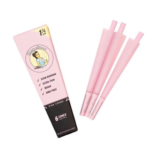 Blazy Susan Cones Pink & Purple 6pk - 1/4 Size