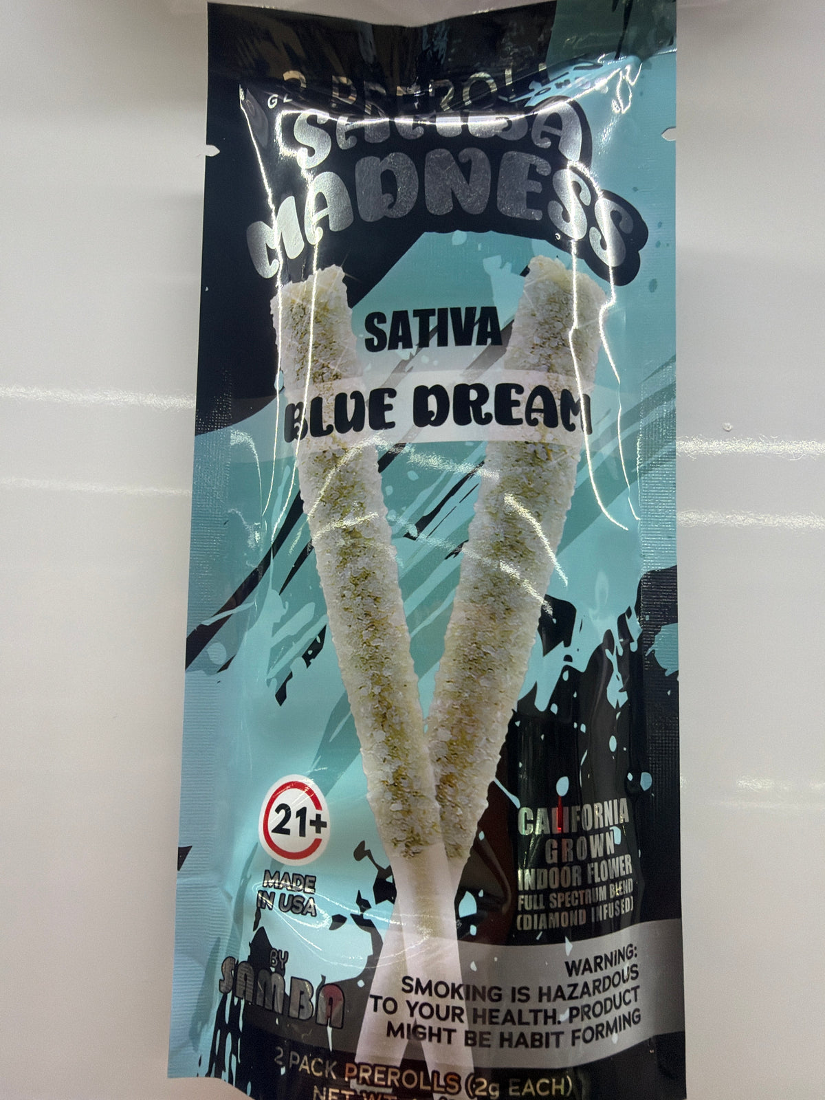 Samba Madness Diamond Infused PreRolls 2ct