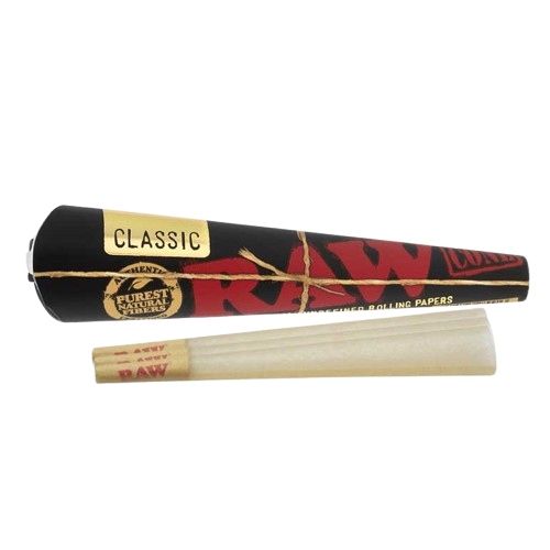 Raw Cones Black 3pk - King Size