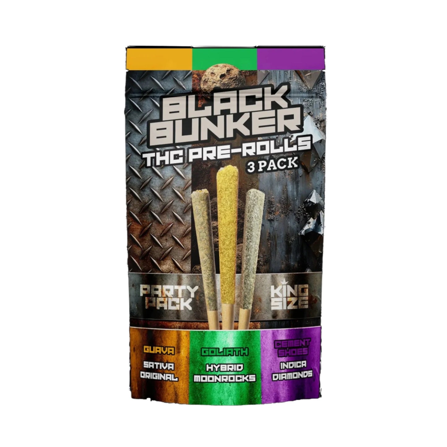 Black Bunker Pre-rolls 3-Pack