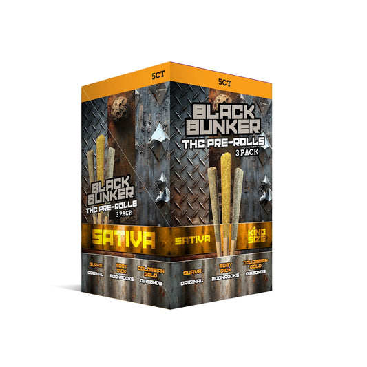 Black Bunker Pre-rolls 3-Pack
