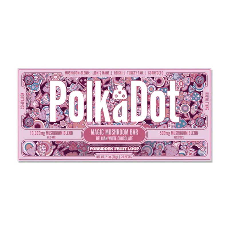 Polkadot Mushroom Chocolate Bar