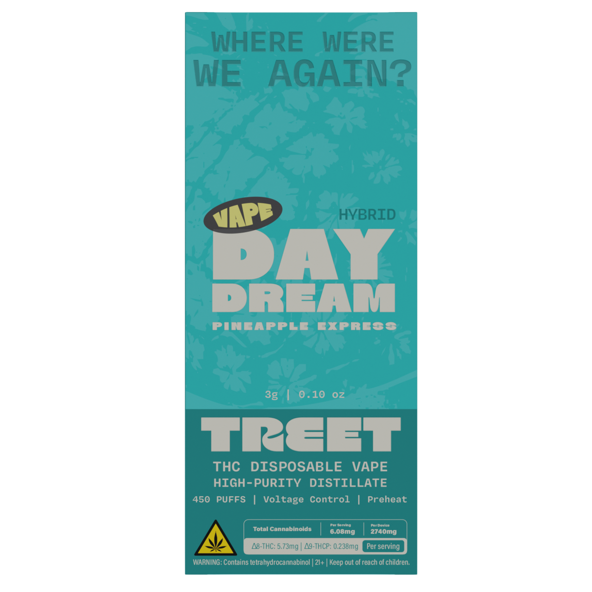Treet THC Disposable Vape 3G