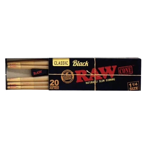 Raw Black Cone 1 1/4 20ct