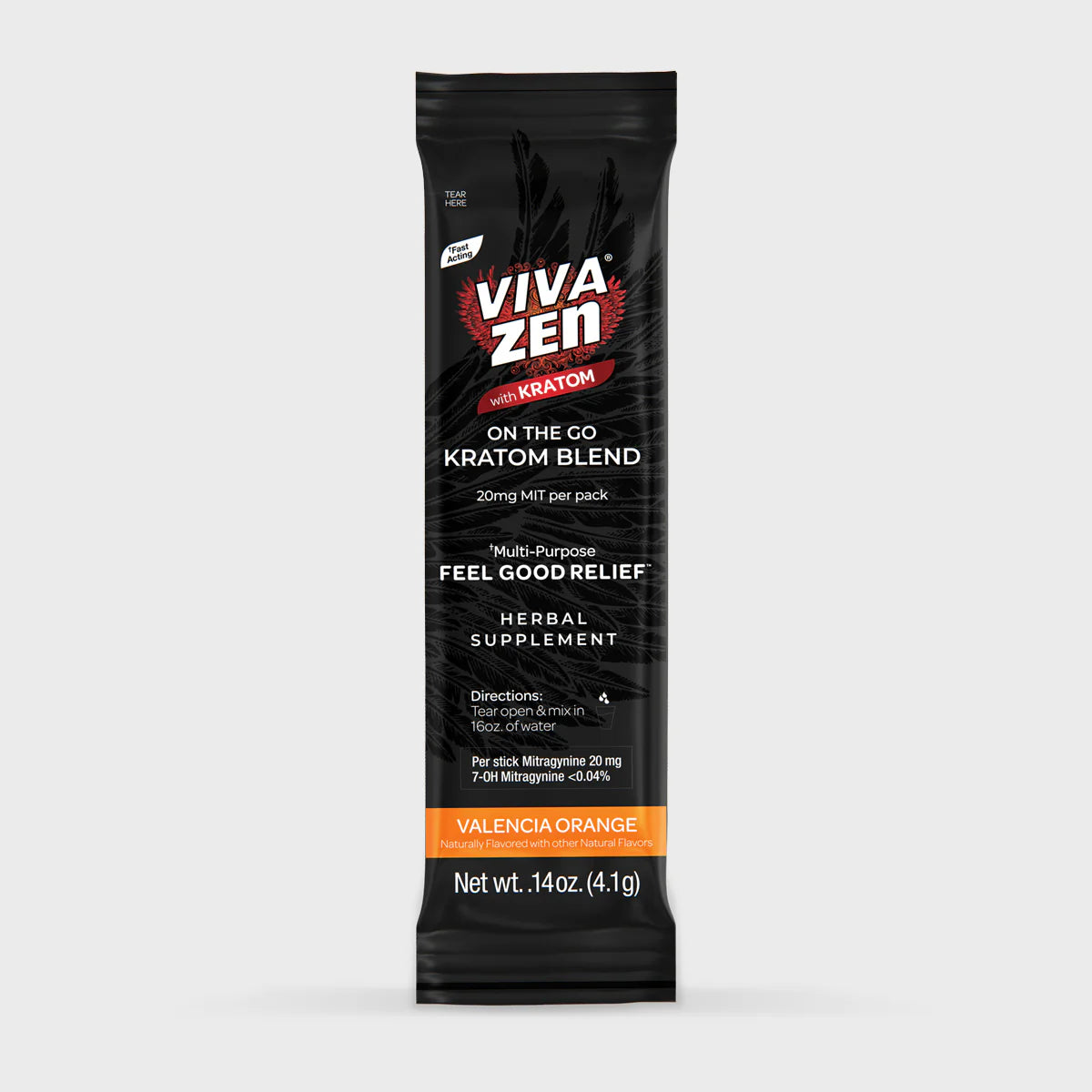 VIVAZEN On the Go Kratom Blend Valencia Orange