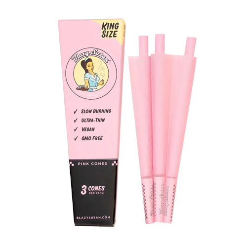 Blazy Susan Cones Pink & Purple 3pk - King Size