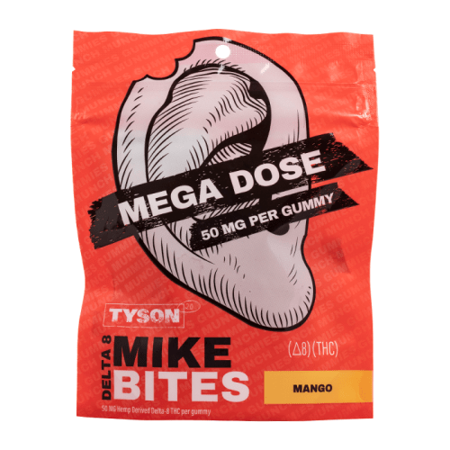 Tyson 2.0 Mike Bites Delta-8 Mega Dose Gummies 1000mg